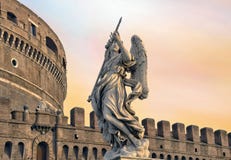 Ängel på vakt av Rome arkivfoto Ängel på vakt av Rome arkivfoto
