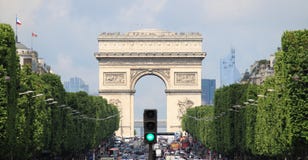 ärke- paris triumf Royaltyfri Foto ärke- paris triumf Royaltyfri Foto