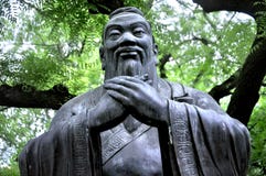 å”å Confucius Statue, Qingdao China stock image å”å Confucius Statue, Qingdao China stock image