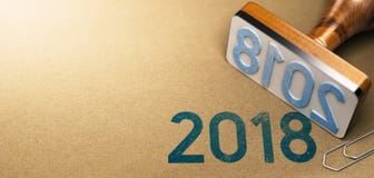 År 2018, tvåtusen arton vektor illustrationer År 2018, tvåtusen arton vektor illustrationer