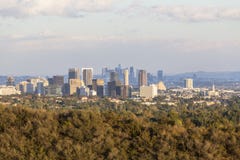 Århundradestad och i stadens centrum Los Angeles i ljus för sen eftermiddag arkivbilder Århundradestad och i stadens centrum Los Angeles i ljus för sen eftermiddag arkivbilder