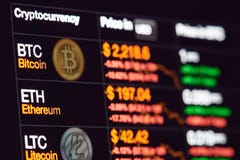 Échange graphique de Cryptocurrency au dollar photos libres de droits Échange graphique de Cryptocurrency au dollar photos libres de droits
