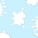 Éclaboussure liquide, concept de lait sur le vec abstrait bleu mou de fond illustration de vecteur Éclaboussure liquide, concept de lait sur le vec abstrait bleu mou de fond illustration de vecteur