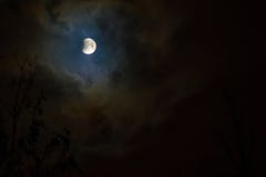 Éclipse de lune en pleine lune Lune superbe de sang bleu photographie stock Éclipse de lune en pleine lune Lune superbe de sang bleu photographie stock