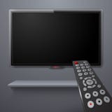 Écran de TV et extérieur 3d réalistes illustration stock Écran de TV et extérieur 3d réalistes illustration stock