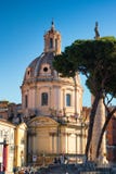 Église de Maria al Foro Traiano de Di de Santissimo Nome à Rome, Italie Photo libre de droits Église de Maria al Foro Traiano de Di de Santissimo Nome à Rome, Italie Photo libre de droits