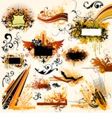 Éléments de conception florale illustration de vecteur Éléments de conception florale illustration de vecteur