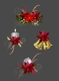 Éléments de Noël pour vos conceptions illustration de vecteur Éléments de Noël pour vos conceptions illustration de vecteur