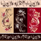 Éléments floraux décoratifs illustration stock Éléments floraux décoratifs illustration stock