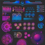 Éléments futuristes abstraits d'infographics illustration stock Éléments futuristes abstraits d'infographics illustration stock