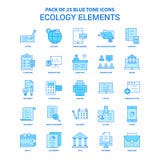 Éléments Tone Icon Pack bleue - 25 ensembles d'écologie d'icône illustration de vecteur Éléments Tone Icon Pack bleue - 25 ensembles d'écologie d'icône illustration de vecteur