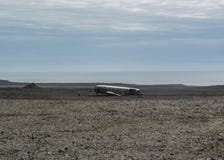 Épave tordue d'un accident d'avion en Islande du sud, l'Europe photo stock Épave tordue d'un accident d'avion en Islande du sud, l'Europe photo stock