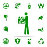 équipez avec l'icône utilisée de vert de bouteilles ensemble universel d'icônes de Greenpeace pour le Web et le mobile illustration stock équipez avec l'icône utilisée de vert de bouteilles ensemble universel d'icônes de Greenpeace pour le Web et le mobile illustration stock