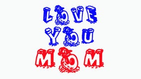 ÉSTA ES LA IMAGEN TE AMO DE LA CITA DE LA MAMÁ stock de ilustración ÉSTA ES LA IMAGEN TE AMO DE LA CITA DE LA MAMÁ stock de ilustración