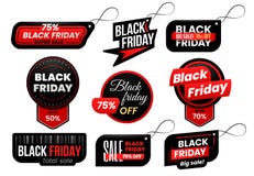 Étiquette de Black Friday Lancez les étiquettes sur le marché de vente, les ventes de achat signent le label et l'ensemble de com illustration de vecteur Étiquette de Black Friday Lancez les étiquettes sur le marché de vente, les ventes de achat signent le label et l'ensemble de com illustration de vecteur