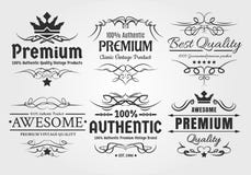 Étiquettes de cru illustration stock Étiquettes de cru illustration stock