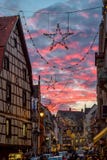 Étoiles de Noël à Colmar image stock Étoiles de Noël à Colmar image stock
