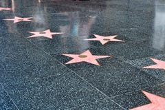 Étoiles sur la promenade de Hollywood de la renommée photo libre de droits Étoiles sur la promenade de Hollywood de la renommée photo libre de droits