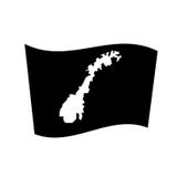 Ícone da bandeira de Noruega ilustração do vetor Ícone da bandeira de Noruega ilustração do vetor