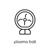 Ícone da bola do plasma da coleção ilustração royalty free Ícone da bola do plasma da coleção ilustração royalty free
