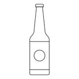Ícone da garrafa, estilo do esboço ilustração stock Ícone da garrafa, estilo do esboço ilustração stock