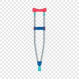 Ícone da muleta da criança, estilo realístico ilustração stock Ícone da muleta da criança, estilo realístico ilustração stock