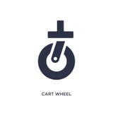 ícone da roda do carro no fundo branco Ilustração simples do elemento do conceito dos mechanicons ilustração royalty free ícone da roda do carro no fundo branco Ilustração simples do elemento do conceito dos mechanicons ilustração royalty free