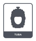 ícone da tuba no estilo na moda do projeto ícone da tuba isolado no fundo branco símbolo liso simples e moderno do ícone do vetor ilustração stock ícone da tuba no estilo na moda do projeto ícone da tuba isolado no fundo branco símbolo liso simples e moderno do ícone do vetor ilustração stock