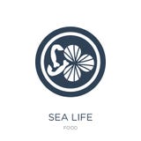 ícone da vida marinha no estilo na moda do projeto ícone da vida marinha isolado no fundo branco plano simples e moderno do ícone ilustração do vetor ícone da vida marinha no estilo na moda do projeto ícone da vida marinha isolado no fundo branco plano simples e moderno do ícone ilustração do vetor