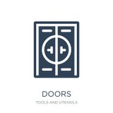 ícone das portas no estilo na moda do projeto ícone das portas isolado no fundo branco símbolo liso simples e moderno do ícone do ilustração stock ícone das portas no estilo na moda do projeto ícone das portas isolado no fundo branco símbolo liso simples e moderno do ícone do ilustração stock
