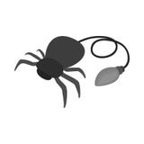 Ícone de borracha falsificado da aranha, estilo 3d isométrico ilustração do vetor Ícone de borracha falsificado da aranha, estilo 3d isométrico ilustração do vetor