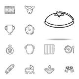 Ícone de Kippah Grupo universal dos ícones do judaísmo para a Web e o móbil ilustração royalty free Ícone de Kippah Grupo universal dos ícones do judaísmo para a Web e o móbil ilustração royalty free