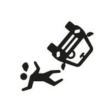 ícone do acidente e dos ferimentos Logotipo na moda co do acidente e dos ferimentos ilustração do vetor ícone do acidente e dos ferimentos Logotipo na moda co do acidente e dos ferimentos ilustração do vetor