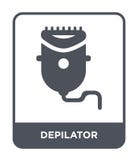 ícone do depilator no estilo na moda do projeto ícone do depilator isolado no fundo branco plano simples e moderno do ícone do ve ilustração stock ícone do depilator no estilo na moda do projeto ícone do depilator isolado no fundo branco plano simples e moderno do ícone do ve ilustração stock