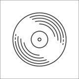 Ícone do disco do vinil do esboço Logotipo para a Web ou o app Estilo do esboço Vinil da música do disco isolado no fundo branco ilustração royalty free Ícone do disco do vinil do esboço Logotipo para a Web ou o app Estilo do esboço Vinil da música do disco isolado no fundo branco ilustração royalty free