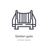 ícone do esboço da porta dourada linha isolada ilustra??o do vetor da cole??o de Estados Unidos ícone fino editável da porta dour ilustração do vetor ícone do esboço da porta dourada linha isolada ilustra??o do vetor da cole??o de Estados Unidos ícone fino editável da porta dour ilustração do vetor