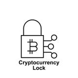 Ícone do esboço do fechamento de Bitcoin Elemento de ícones da ilustração do bitcoin Os sinais e os símbolos podem ser usados par ilustração stock Ícone do esboço do fechamento de Bitcoin Elemento de ícones da ilustração do bitcoin Os sinais e os símbolos podem ser usados par ilustração stock