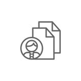Ícone do esboço do homem dos arquivos Elementos da linha ?cone da ilustra??o do neg?cio Os sinais e os s?mbolos podem ser usados ilustração royalty free Ícone do esboço do homem dos arquivos Elementos da linha ?cone da ilustra??o do neg?cio Os sinais e os s?mbolos podem ser usados ilustração royalty free