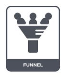 ícone do funil no estilo na moda do projeto E símbolo liso simples e moderno do ícone do vetor do funil para ilustração royalty free ícone do funil no estilo na moda do projeto E símbolo liso simples e moderno do ícone do vetor do funil para ilustração royalty free