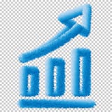 Ícone do gráfico Vetor Eps10 do sinal da carta da analítica do negócio ilustração stock Ícone do gráfico Vetor Eps10 do sinal da carta da analítica do negócio ilustração stock