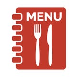 Ícone do menu no fundo branco ilustração royalty free Ícone do menu no fundo branco ilustração royalty free