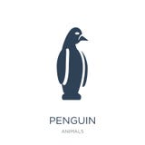 ícone do pinguim no estilo na moda do projeto ícone do pinguim isolado no fundo branco símbolo liso simples e moderno do ícone do ilustração stock ícone do pinguim no estilo na moda do projeto ícone do pinguim isolado no fundo branco símbolo liso simples e moderno do ícone do ilustração stock
