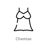 ?cone do vetor do chemise do esbo?o linha simples preta isolada ilustra??o do elemento do conceito da roupa chemise edit?vel do c ilustração stock ?cone do vetor do chemise do esbo?o linha simples preta isolada ilustra??o do elemento do conceito da roupa chemise edit?vel do c ilustração stock