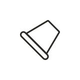 Ícone do vetor do dedal Elemento da ferramenta de projeto para o conceito e o vetor m?veis dos apps da Web Linha fina ?cone para ilustração royalty free Ícone do vetor do dedal Elemento da ferramenta de projeto para o conceito e o vetor m?veis dos apps da Web Linha fina ?cone para ilustração royalty free