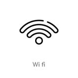ícone do vetor dos wi fi do esboço linha simples preta isolada ilustração do elemento do conceito do computador wi editáveis fi d ilustração royalty free ícone do vetor dos wi fi do esboço linha simples preta isolada ilustração do elemento do conceito do computador wi editáveis fi d ilustração royalty free