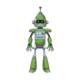 Ícone dos desenhos animados do robô ilustração do vetor Ícone dos desenhos animados do robô ilustração do vetor