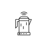 Ícone esperto da chaleira Elemento do ícone futuro da tecnologia para apps móveis do conceito e da Web A linha fina ícone esperto ilustração stock Ícone esperto da chaleira Elemento do ícone futuro da tecnologia para apps móveis do conceito e da Web A linha fina ícone esperto ilustração stock