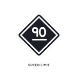 ícone isolado do limite de velocidade ilustração simples do elemento dos ícones do conceito dos sinais de tráfego símbolo editáve ilustração do vetor ícone isolado do limite de velocidade ilustração simples do elemento dos ícones do conceito dos sinais de tráfego símbolo editáve ilustração do vetor