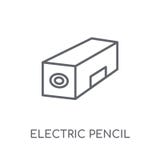 ícone linear do apontador elétrico Esboço moderno p elétrico ilustração do vetor ícone linear do apontador elétrico Esboço moderno p elétrico ilustração do vetor