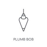 Ícone linear do prumo a prumo Conceito moderno do logotipo do prumo a prumo do esboço sobre ilustração do vetor Ícone linear do prumo a prumo Conceito moderno do logotipo do prumo a prumo do esboço sobre ilustração do vetor